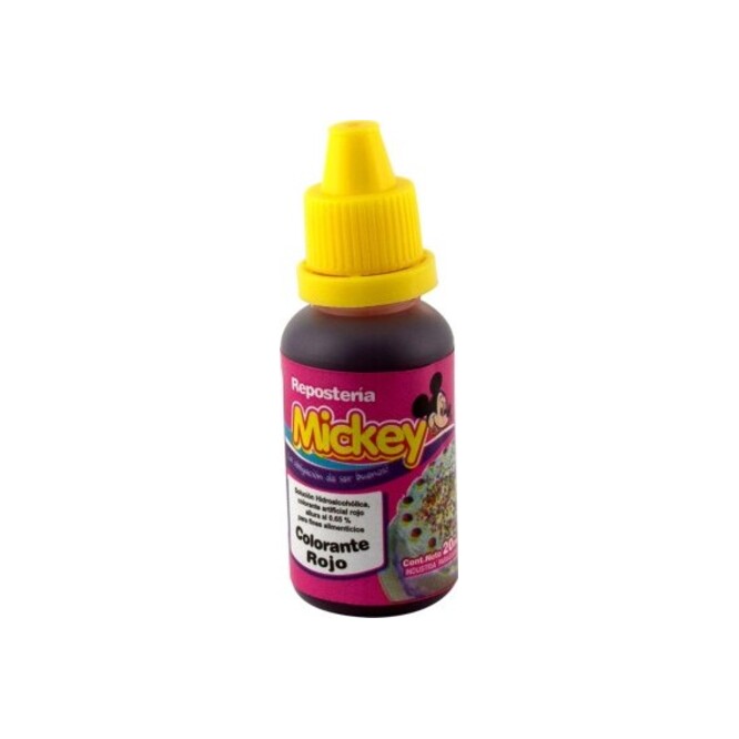 Colorante rojo Mickey 20 ml