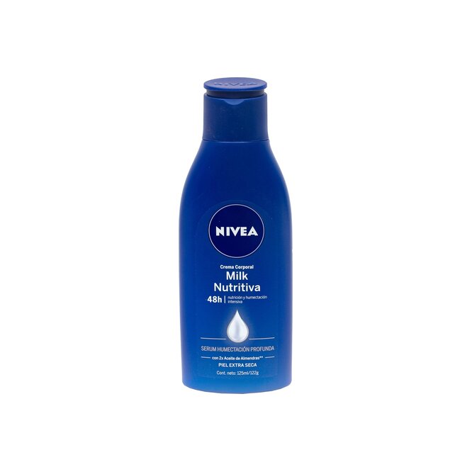 Crema corporal Body Milk En pote Nivea 125 ML