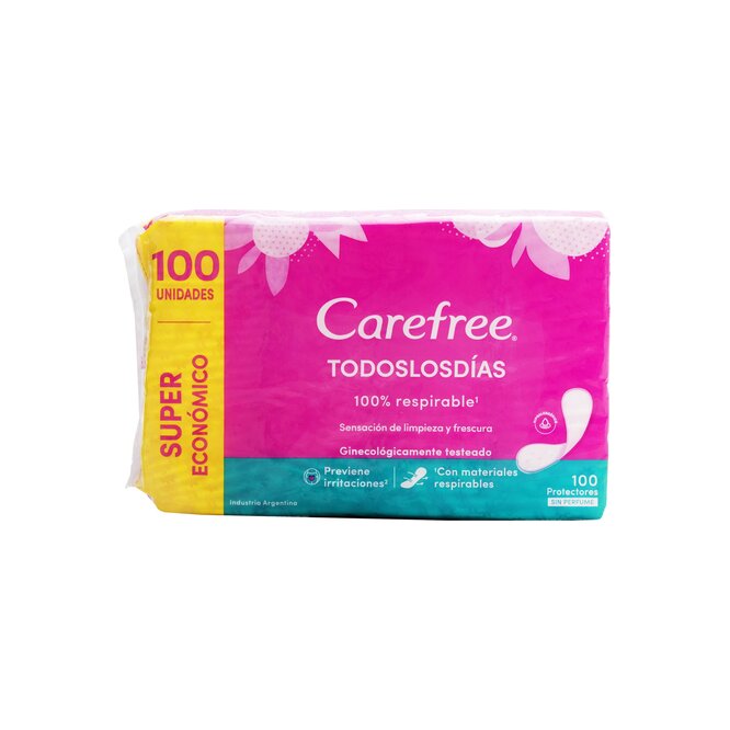 PROTECTOR DIARIO S/PERFUME CAREFREE 100U
