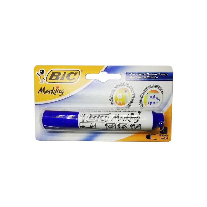Marcador de pizarra azul Bic 1 unidad