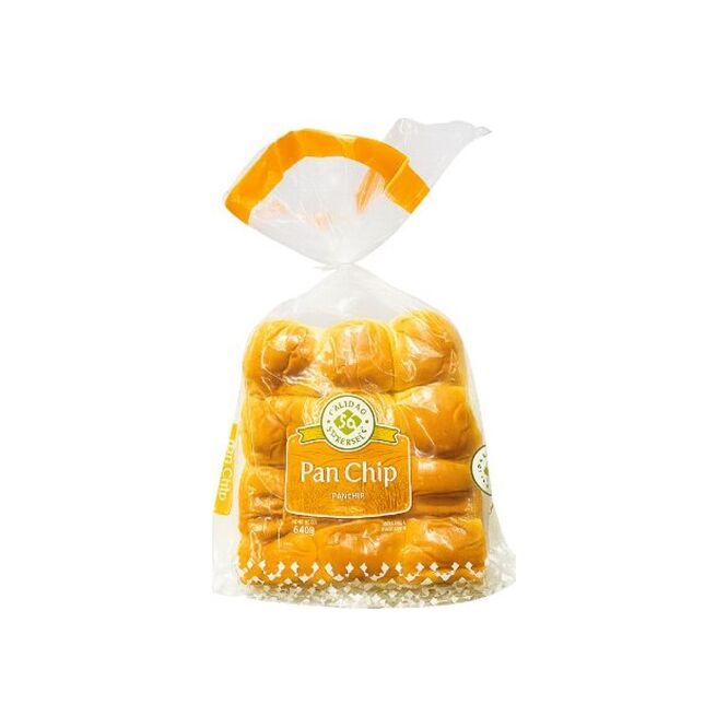 Pan chip en  paquete Superseis 600 gramos