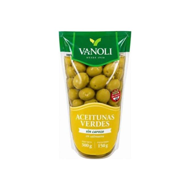 Aceituna verde en doypack 180 gramos