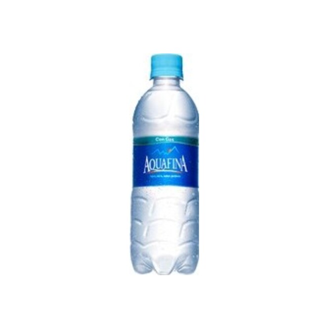 Agua mineral con gas botella Aquafina 500 ml