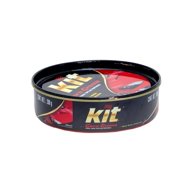 Cera crema para todo tipo de pinturas en lata Kit 200 gramos