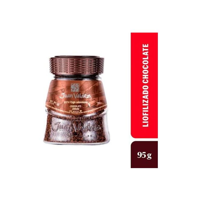 Café soluble con chocolate Juan Valdez 95 gramos