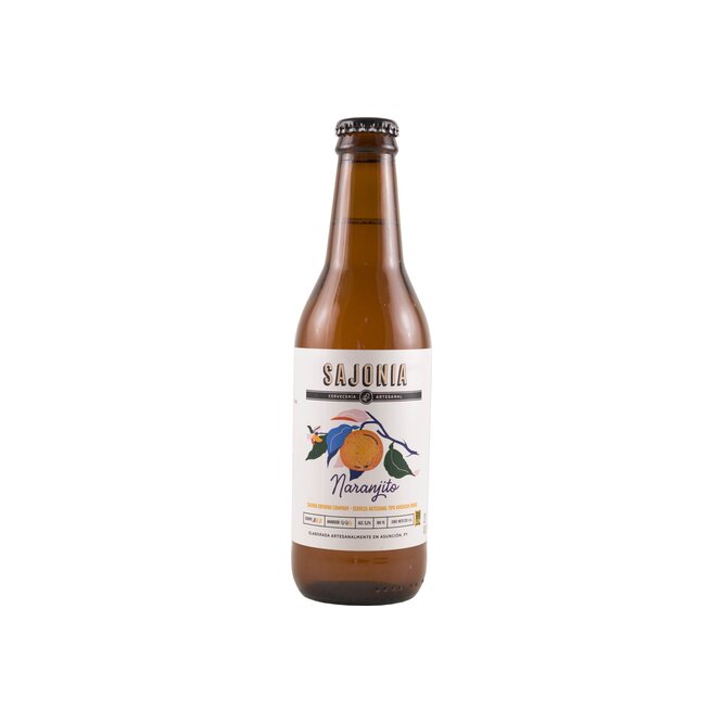 Cerveza artesanal naranjito en botella Sajonia 330 ml