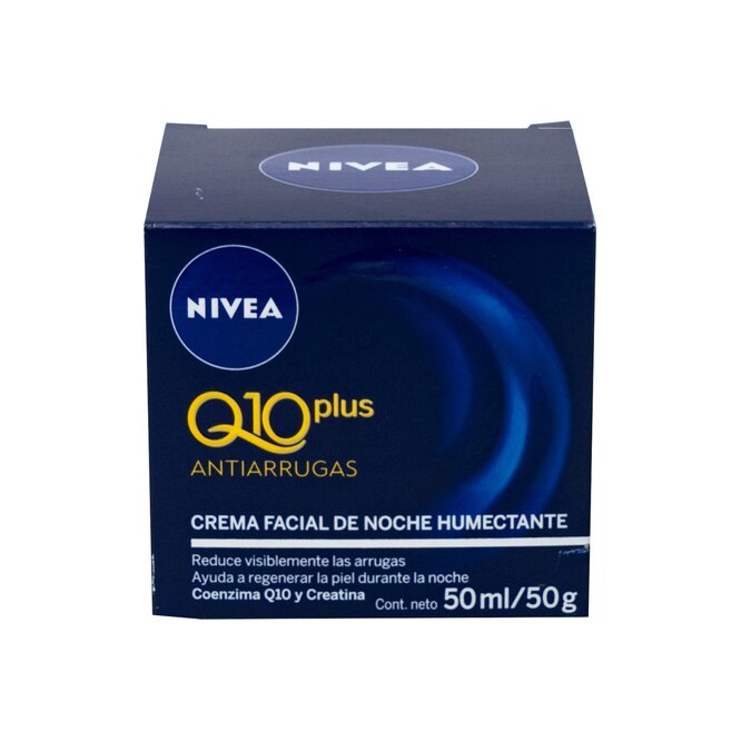 Crema facial antiarrugas Q10 noche en caja Nivea 50 ml