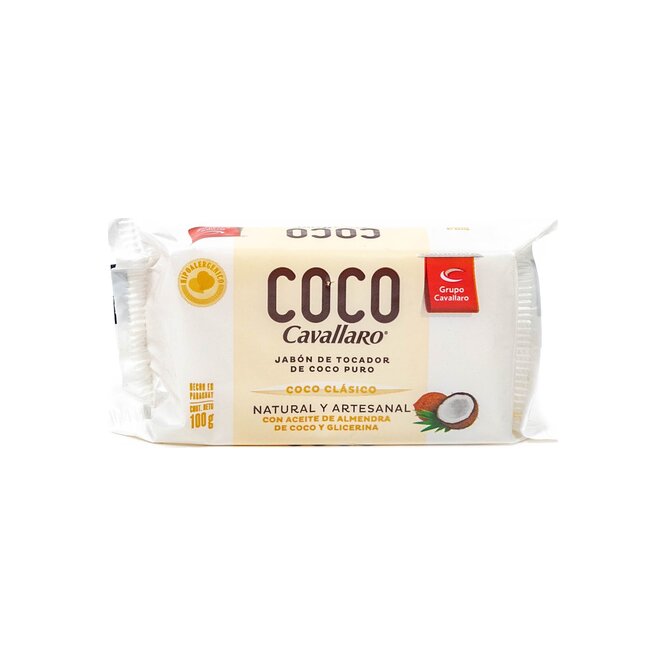 Jabón de tocador natural clásico Cavallaro 100 gramos