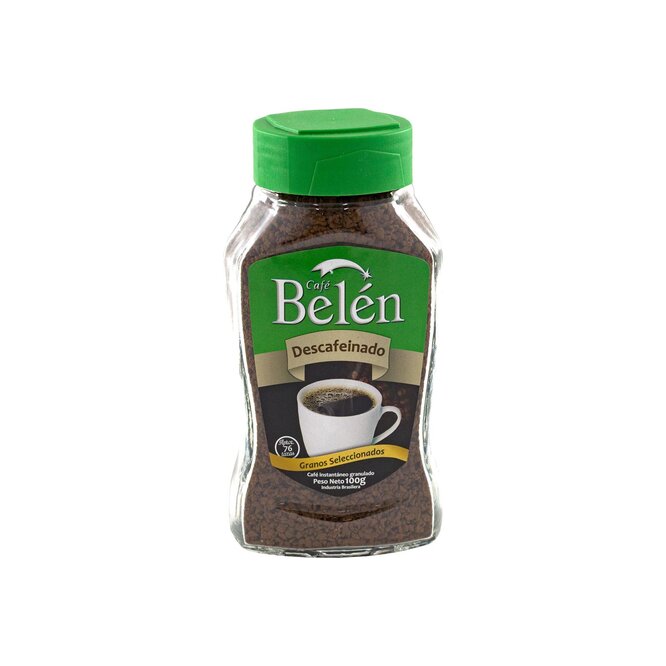 Café descafeinado instantáneo frasco Belén 100 gramos