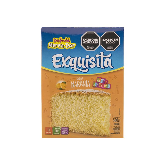 Bizcochuelo de naranja Exquisita 540 gramos