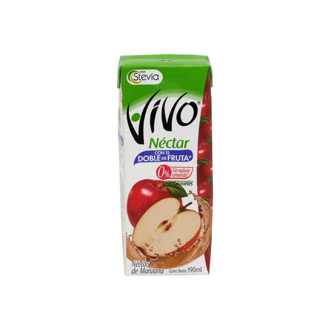 Jugo Néctar de manzana En tetra Vivo 190 ML