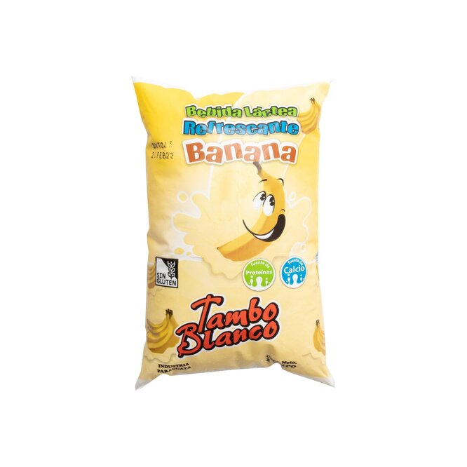 Bebida láctea sabor banana Tambo Blanco 1 Litro