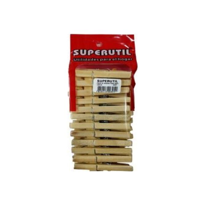 Pinza Para Ropa N° 2 Superútil 12 unidades