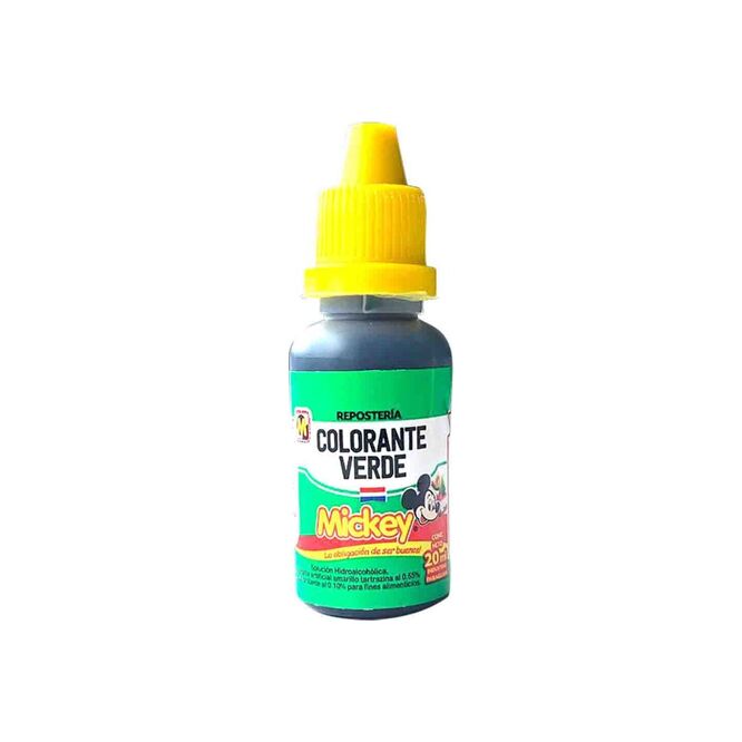 Colorante verde Mickey 20 ml