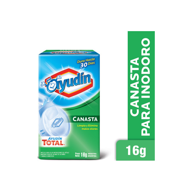 Pastilla para inodoro canasta en caja Ayudin 16 gramos