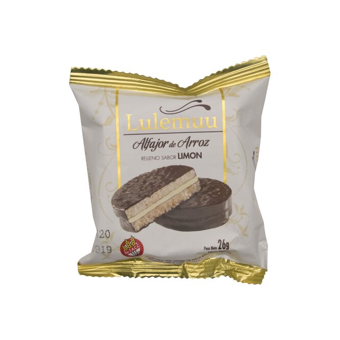 ALFAJOR DE ARROZ RELLDLIM LULEMUU 22GR