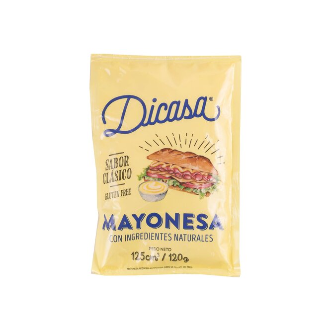 Mayonesa paquete Dicasa 120 gramos