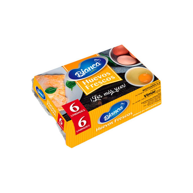 HUEVOS BIANCA MAP 6 UN FRESCOS