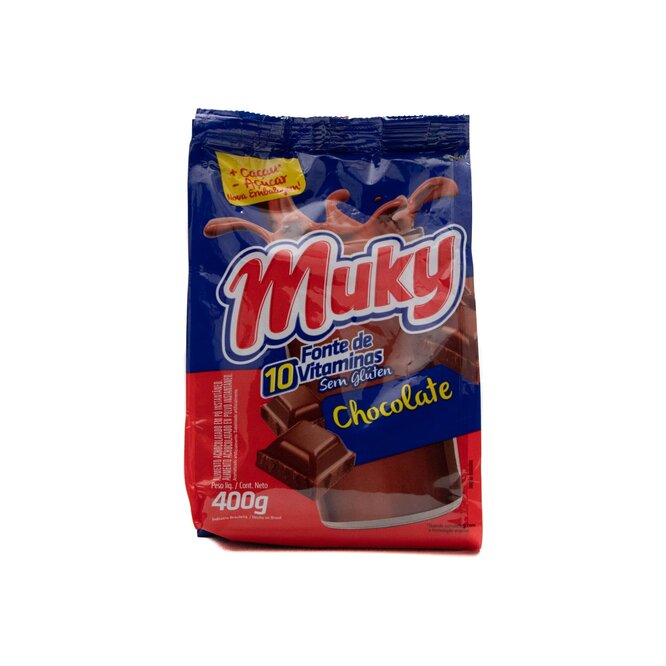Chocolate en polvo en bolsa Muky 400 gramos