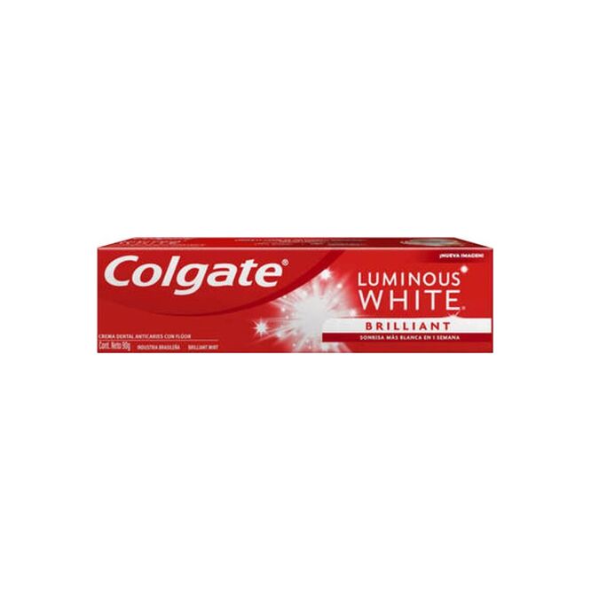 Crema dental Luminous White Colgate 90 gramos