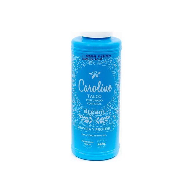 Talco Perfumado Corporal Dream en frasco Caroline 100 gramos