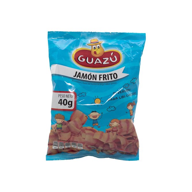 SNACKS GUAZU JAMON PAQ 40GR