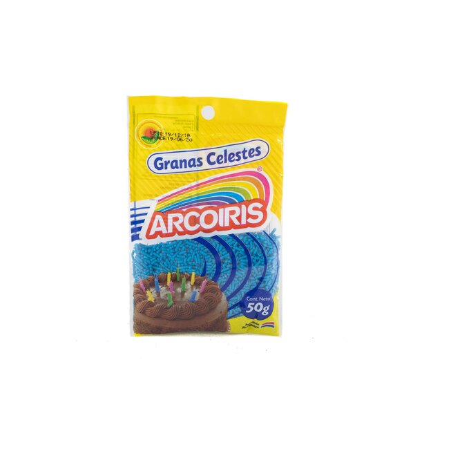 Granas celeste paquete Arcoiris50 gramos