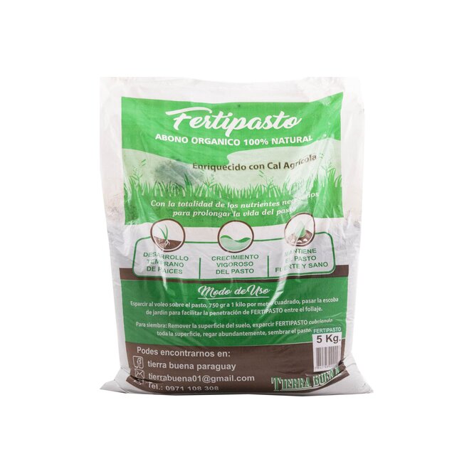 Abono Orgánico en bolsa Fertipasto 5 kilos