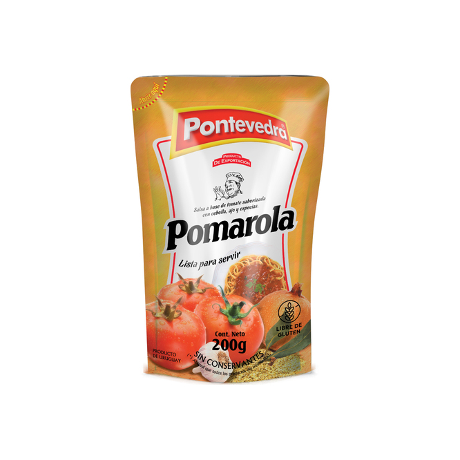 Salsa pomarola doy pack Pontevedra 200 gramos