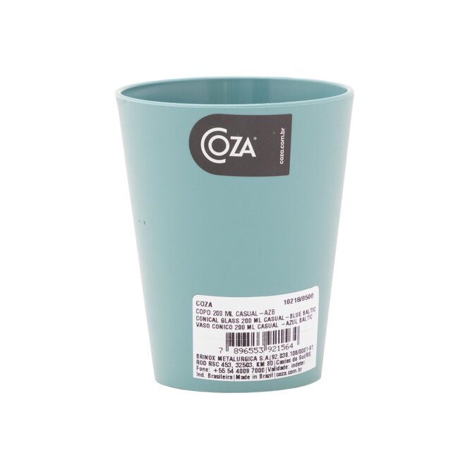 VASO CONICO CASUAL AZUL BALTICO COZA 200