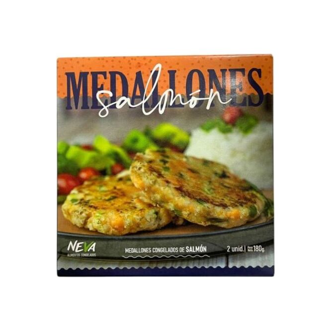 Medallones de salmón congelados Neva 180 gramos