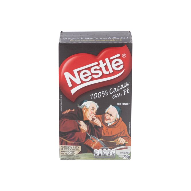 Chocolate en polvo al 100% Cacao El Monje en caja Nestlé 200 gramos