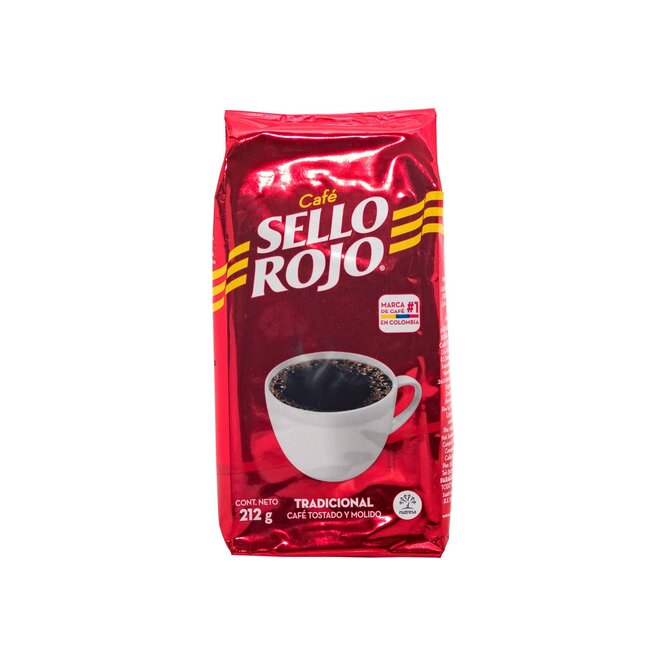 Café tradicional doypack Sello Rojo 212 gramos