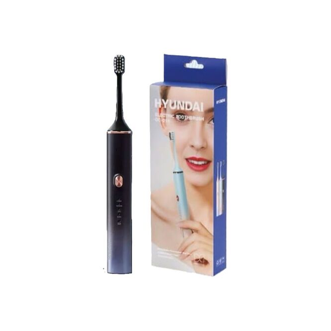 Cepillo de dientes recargable negro Hyundai 1 unidad