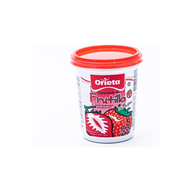 Mermelada frutilla frasco Orieta 500 gramos