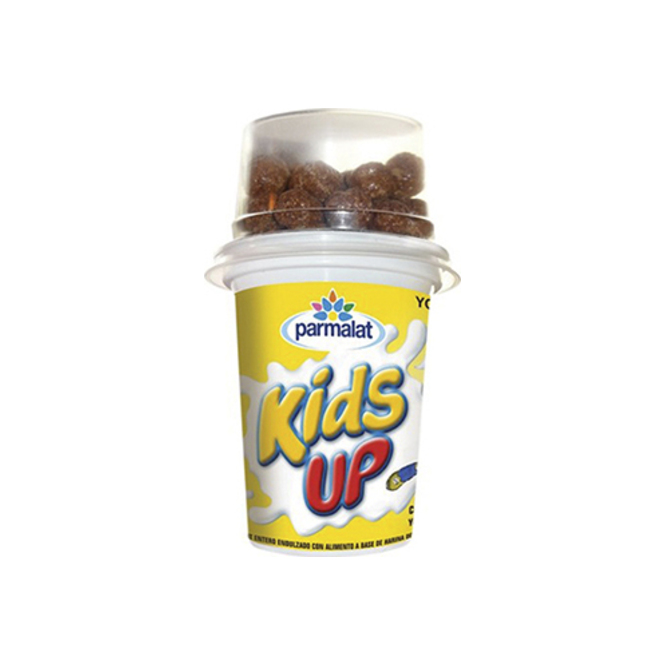 Bebida láctea kids up con cereales redonditos chocolate 140 gramos