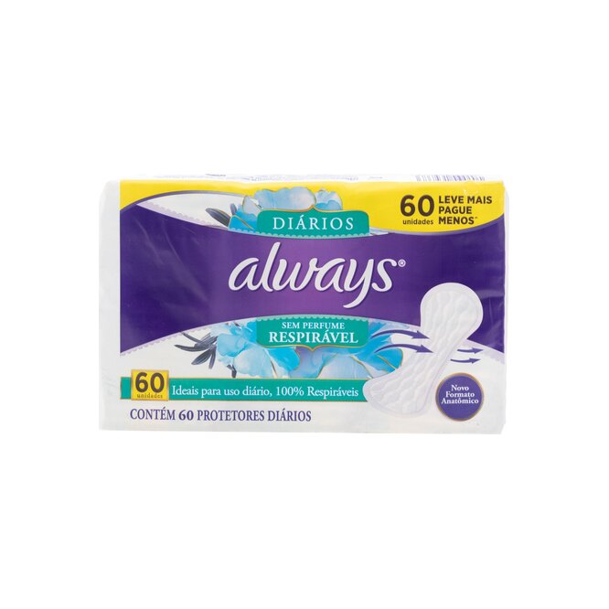 PROTECTORES DIARIOS SPERFUME ALWAYS 60U