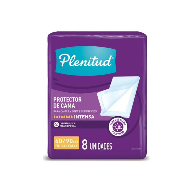 Protector de Cama talle único de 60 a 90 cm Plenitud 8 unidades