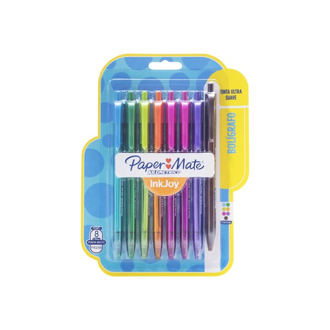 BOLIGRAFOS PAPER MATE SUAVE 8UN 10 MM
