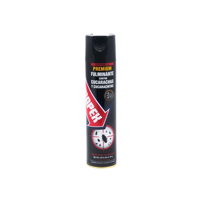 Insecticida premium fulminante para cucarachas y cucarachitas en aerosol Mapex 300 ml