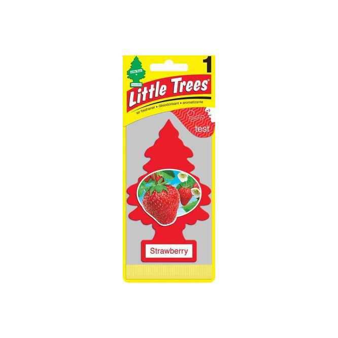 Aromatizante para auto strawberry Little Trees 1 unidad