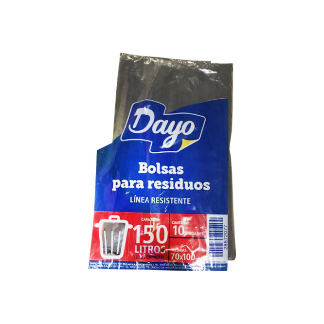 Bolsa para Residuos Resistente de 150 litros Super Plus 10 unidades