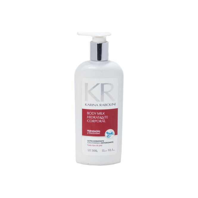 Crema corporal hidratante Body Milk Karina Rabolini 300 ML