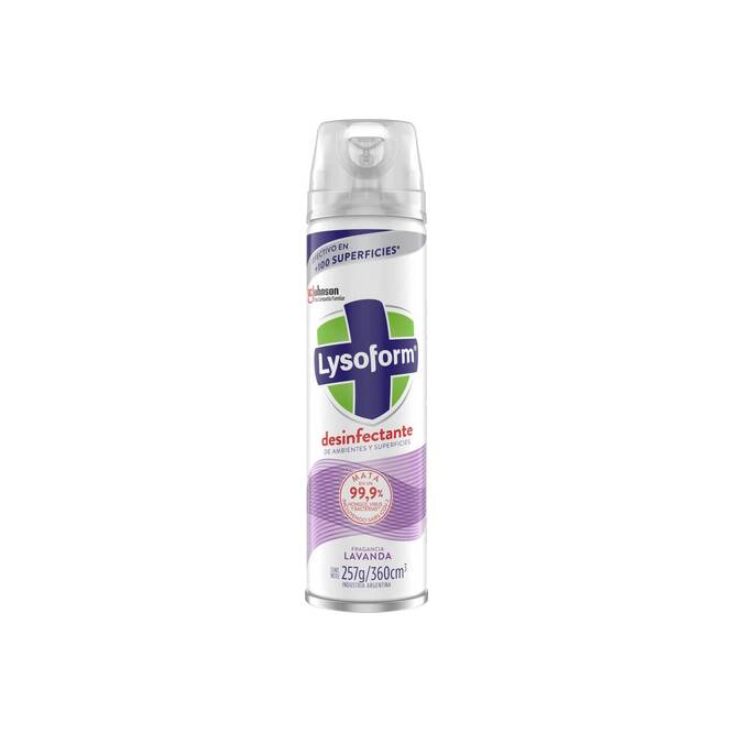 Desinfectante aroma lavanda en aerosol Lysoform 360 ml