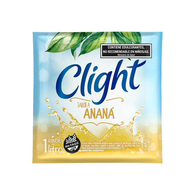 Jugo sabor ananá en polvo Clight 7 gramos